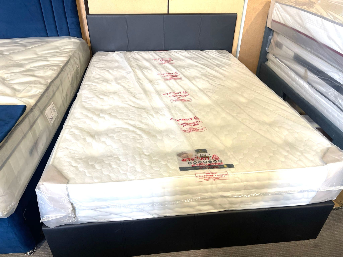 Assembled Lavendon Double End Open Ottoman Bedframe - Black